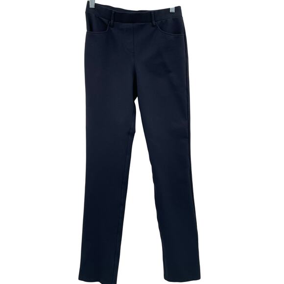 Quince Women's Ponte Pant, Ultra Stretch, Straight Leg, Dark Navy, Sz Small Tall - Picture 1 of 5